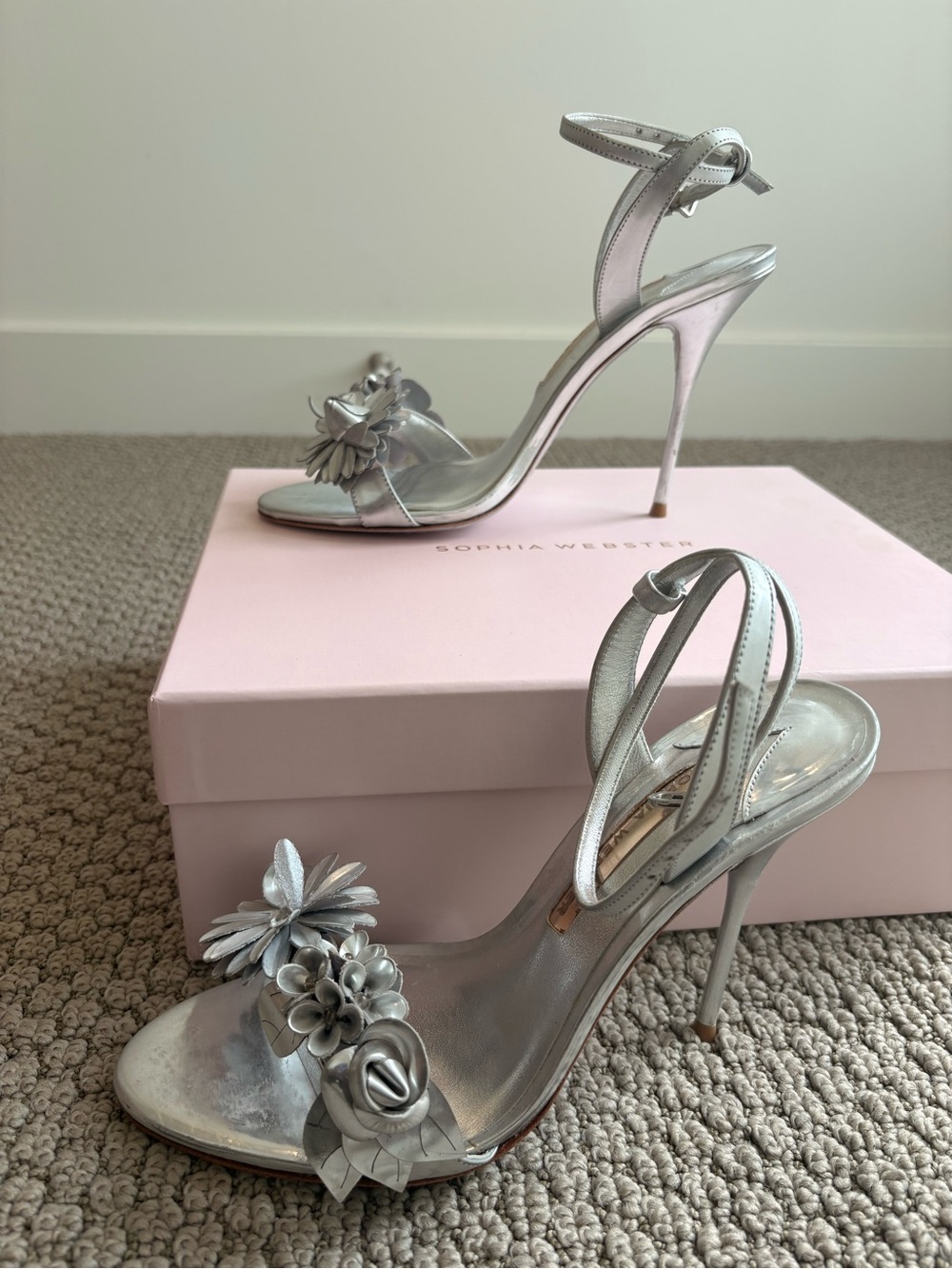 Sophia Webster Silver Lilico Sandals
